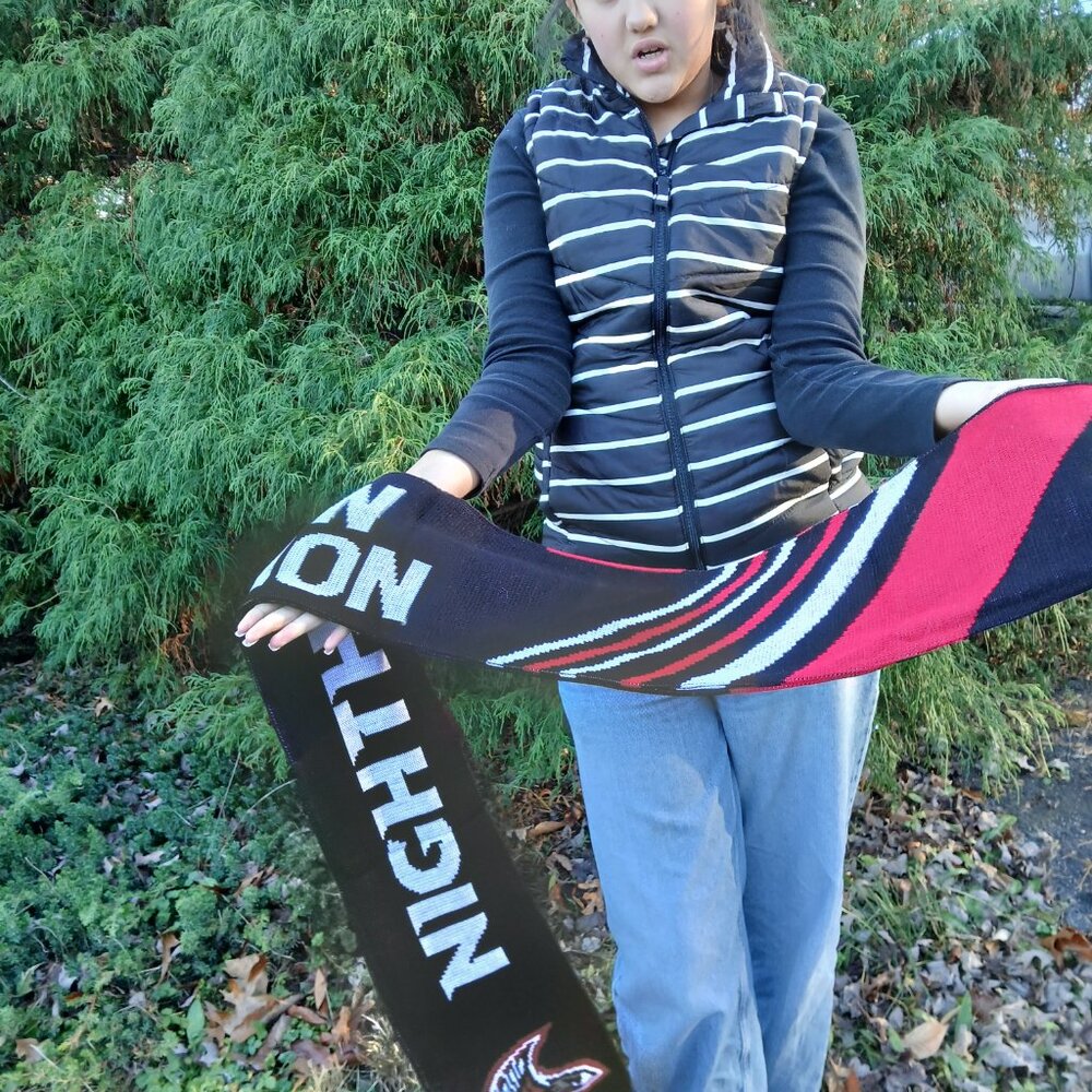 Northwest Nazarene Nighthawks Scarf Nampa Idaho Sports Team Fan Apparel NWT - Picture 9 of 11
